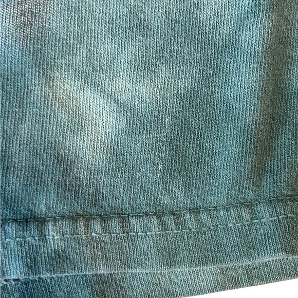 Vintage Wolf Moon Tee Tie Dye Small Liquid Blue Style Faded Graphic - Picture 10 of 10